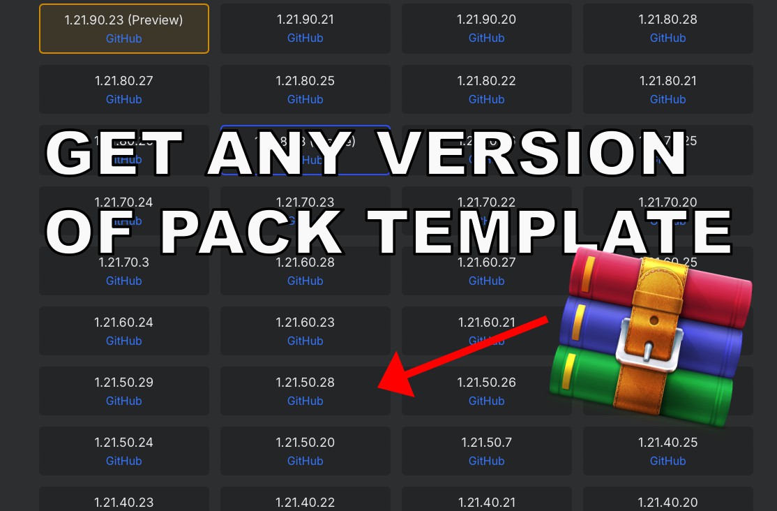 get any version of pack template